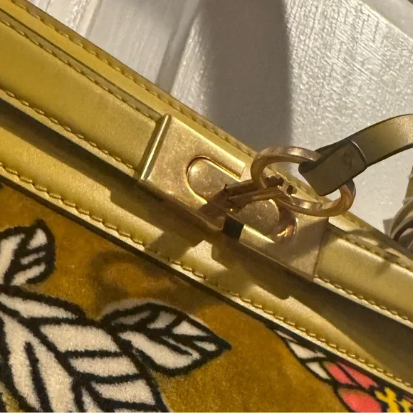 Tory Burch Yellow Floral Satchel - Picture 6 of 9